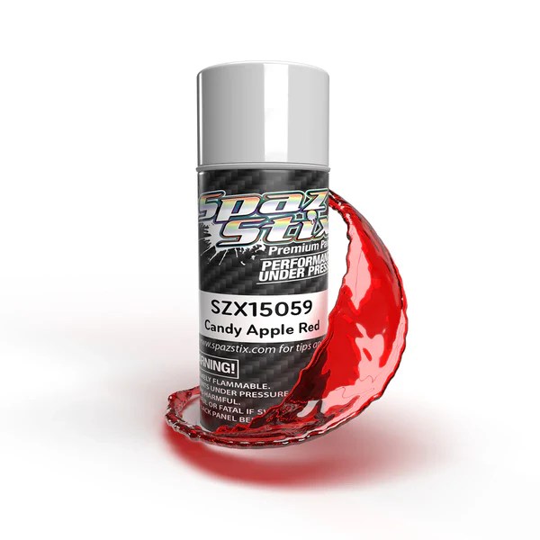 Candy Apple Red Spray Paint [Spaz Stix] SZX15059 SuperG R/C Drift Arena