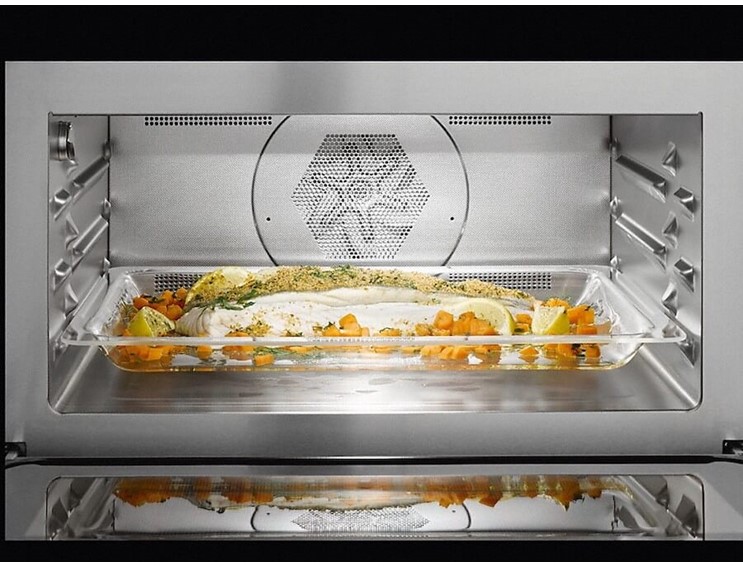 תנור בנוי משולב מיקרו גובה 45 ס"מ מבית MIELE מילה דגם H7440BM BLACK