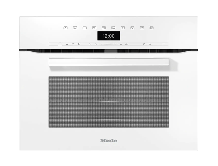 תנור בנוי משולב מיקרו גובה 45 ס"מ מבית MIELE מילה דגם H7440BM WHITE