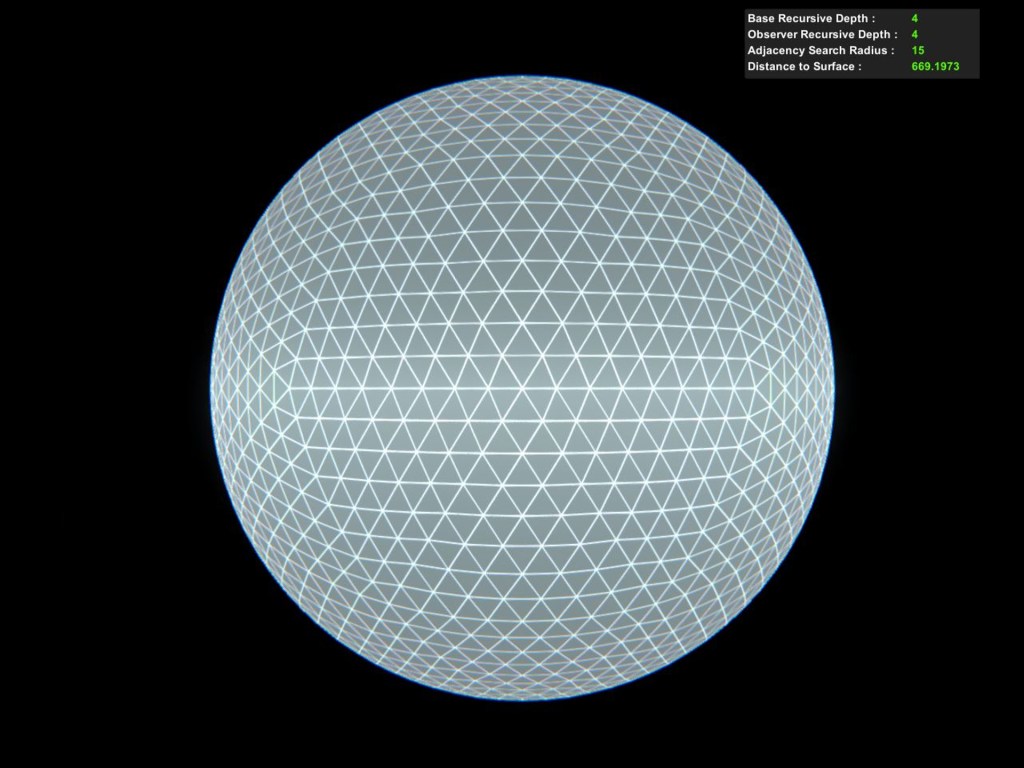 Rendering the Static Icosphere in Unity Gaming Engine superhedral