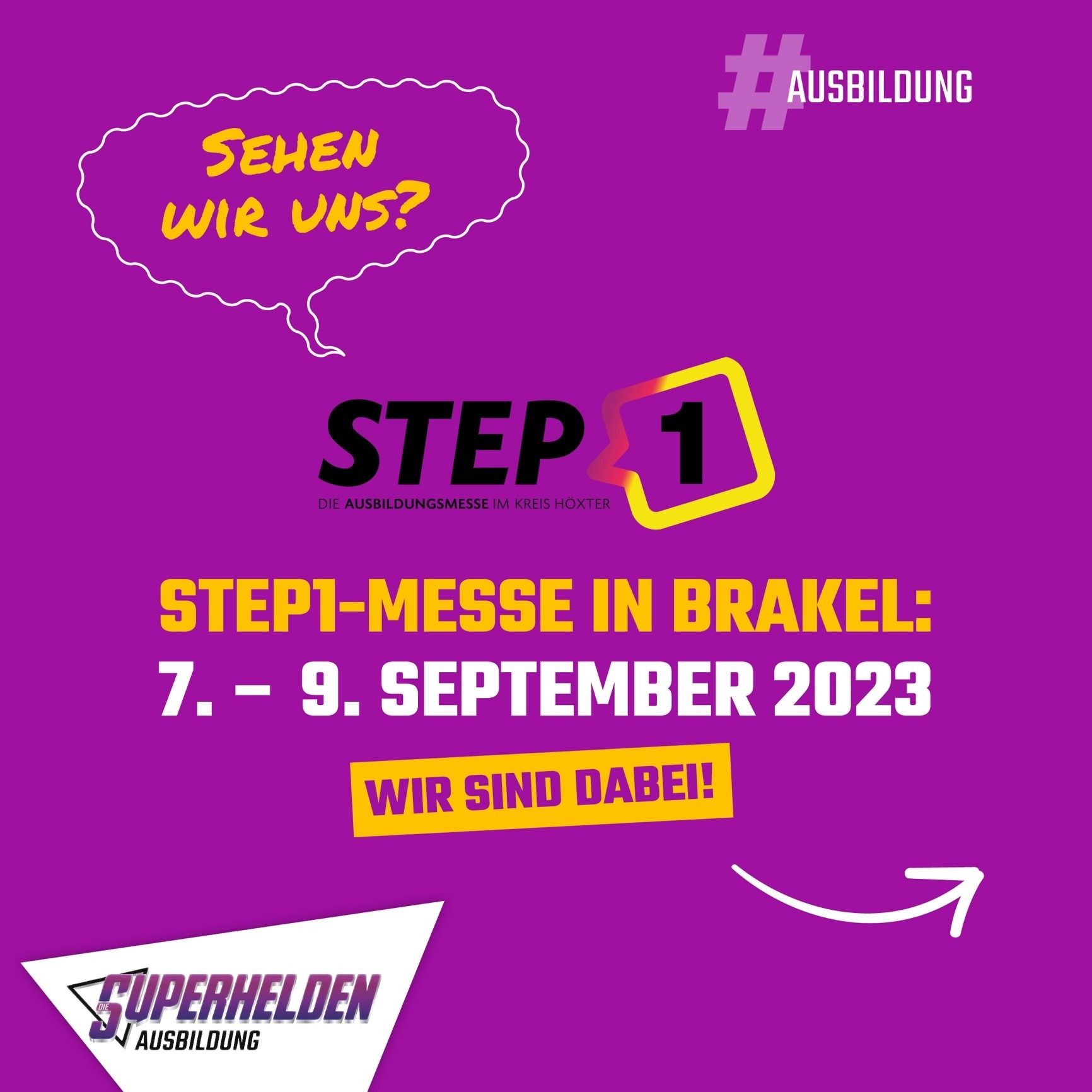 STEP 1 Berufsorientierungsmesse SuperheldenAusbildung