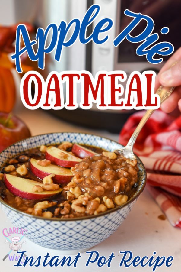 Instant Pot Apple Pie Oatmeal Superheroes and spatulas