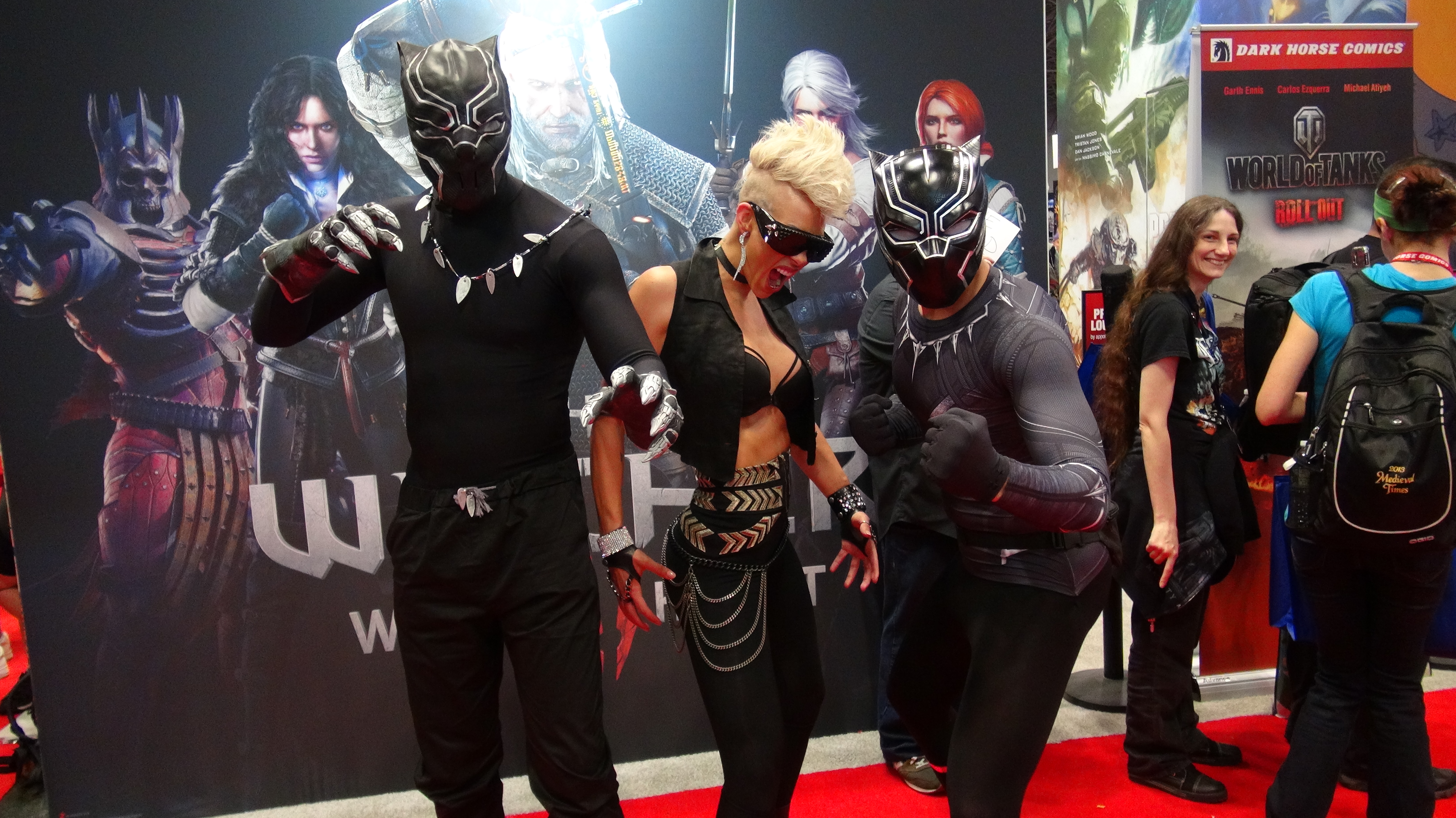 NYCC 2016 Two Black Panthers and a Bad Ass Storm Super Hero Speak