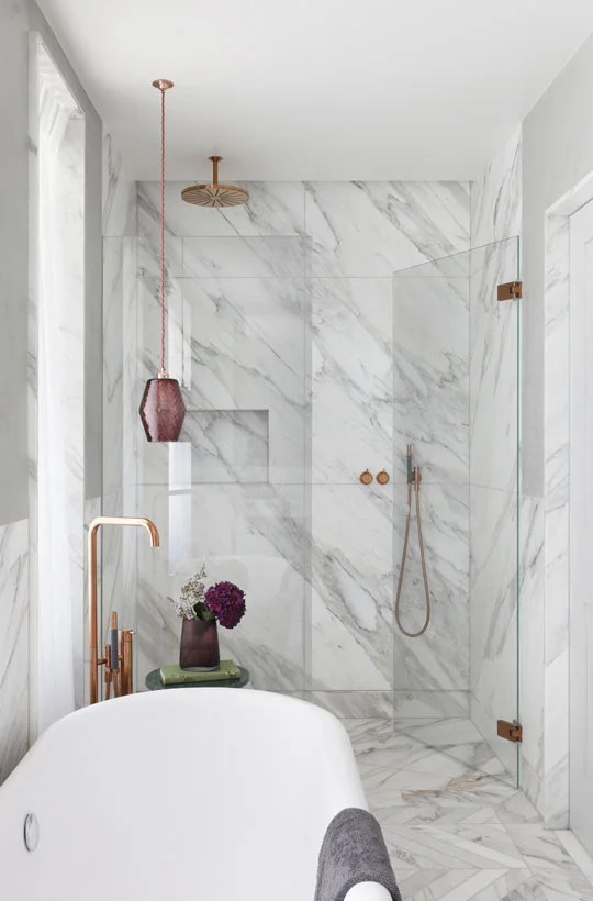 Home Refurbishment White Marble Home Decor In London