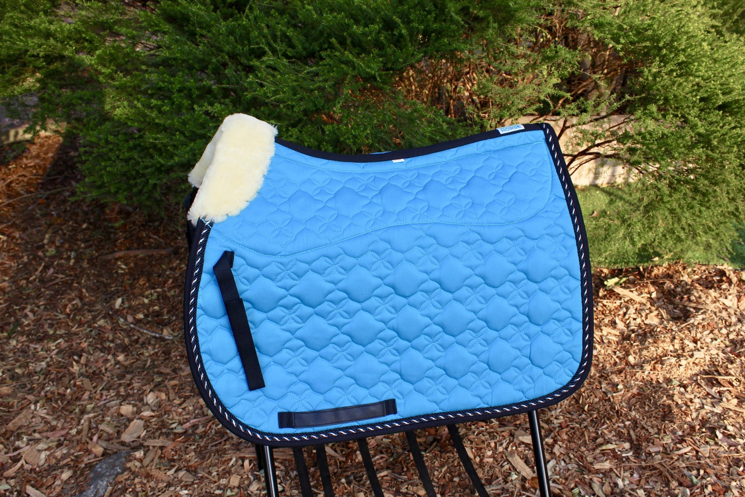 All Purpose Lambs Wool Lined Saddle PadSky Blue Super Horse Saddlery