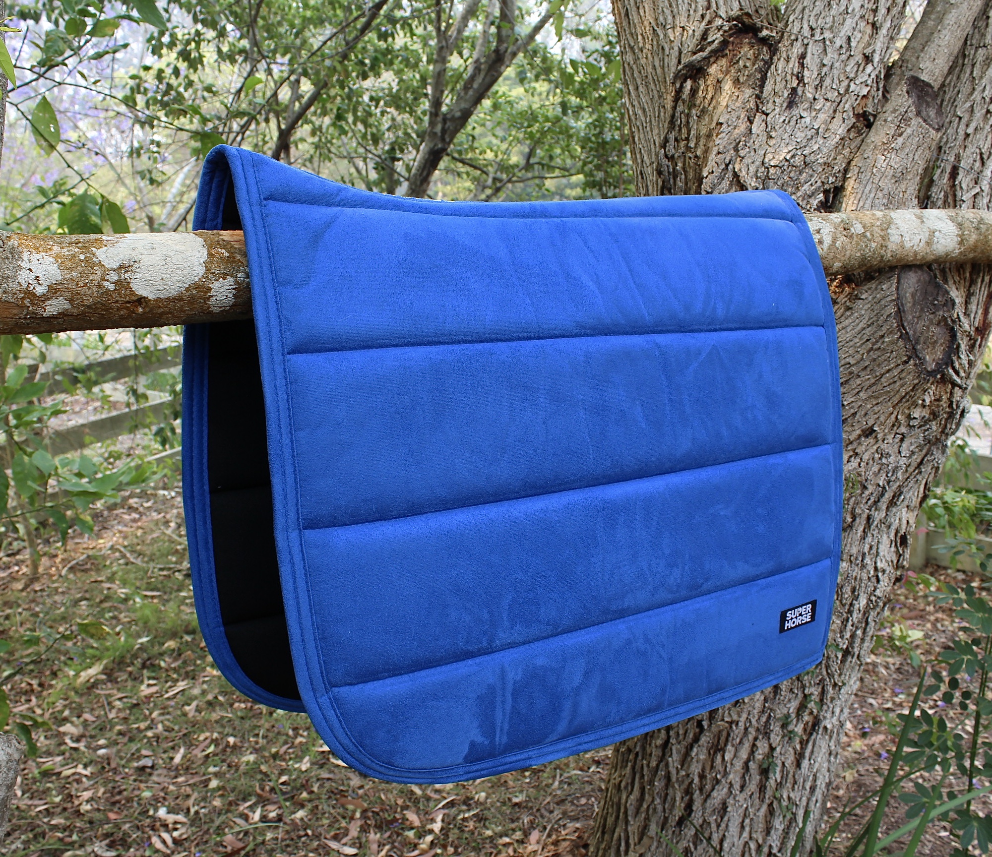 Dressage Saddle PadSuede ComfortRoyal Blue Super Horse Saddlery