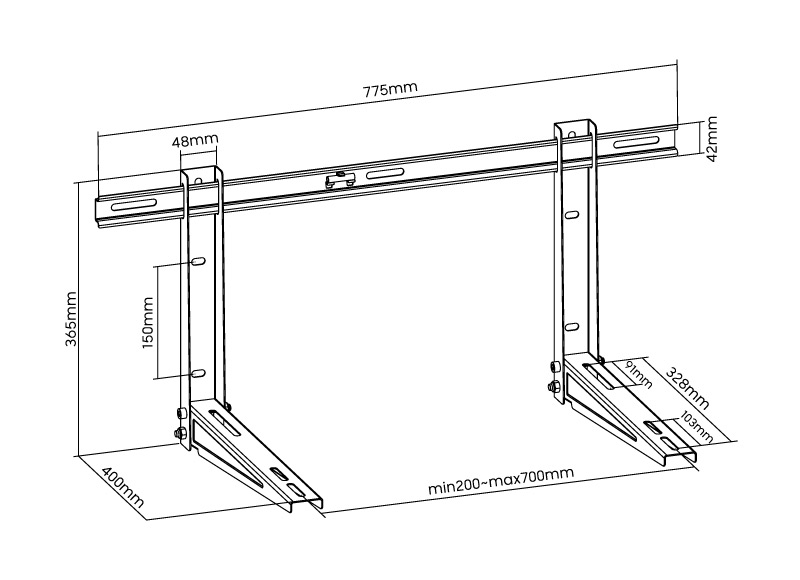 Superior Air conditioner Wall Bracket Celletronic Leading