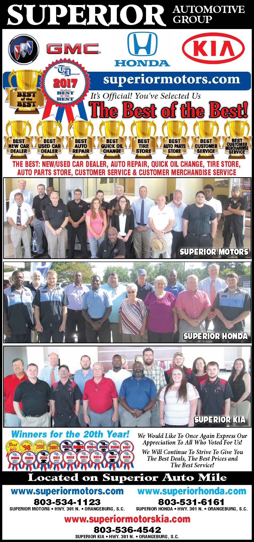 Superior Motors Buick GMC Honda Kia Orangeburg SC