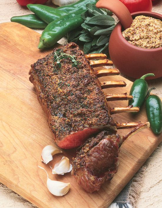 roasted rack of lamb