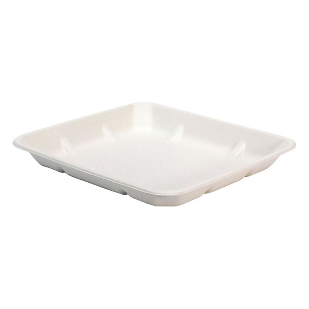 CONTAINER FOOD TRAY NATURAL FIBRE WHITE 8 X 7 125S ECTY025 Superior