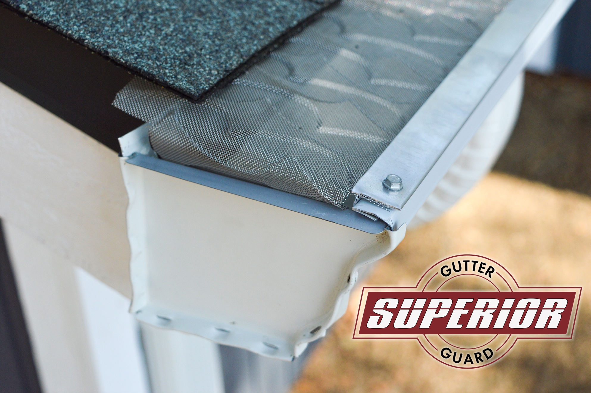 Superior 5” Style Gutter Guard Sample, 8” long Superior Gutter Guard