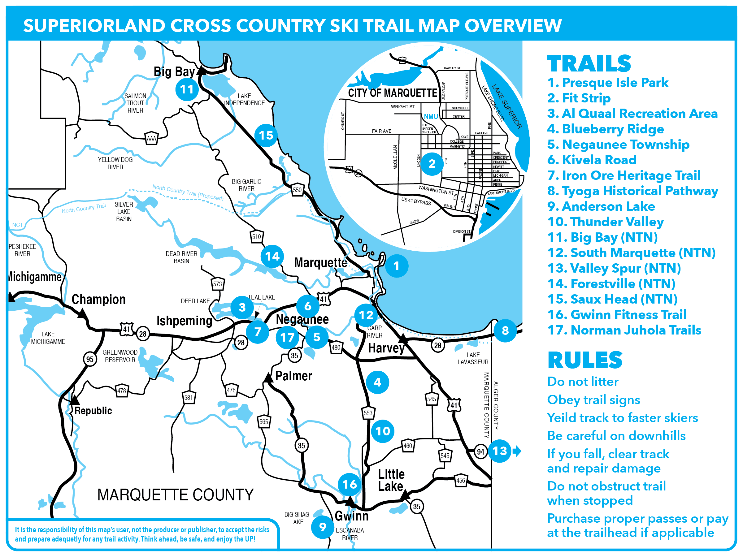 Ski/XC Overview Superiorland Trail Maps