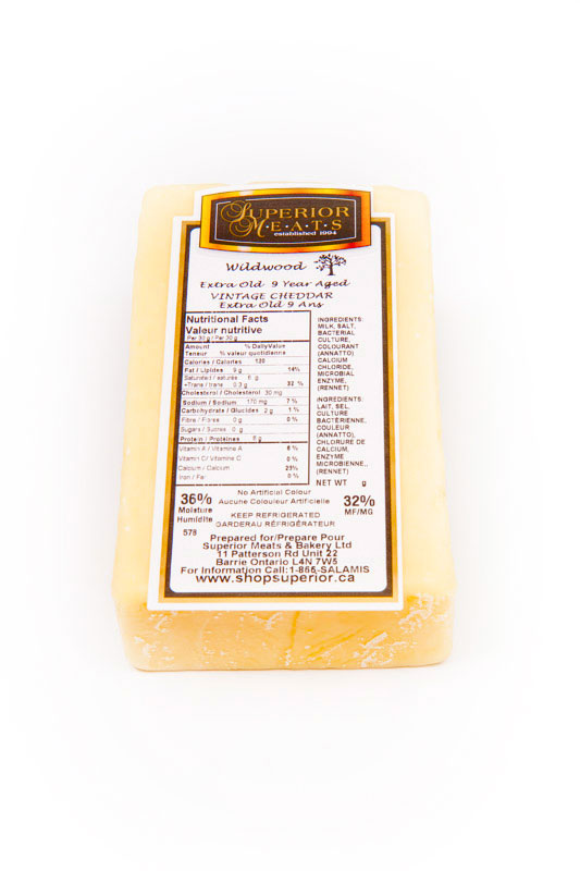 9 Years Old Canadian Cheddar Cheese Superior Meats