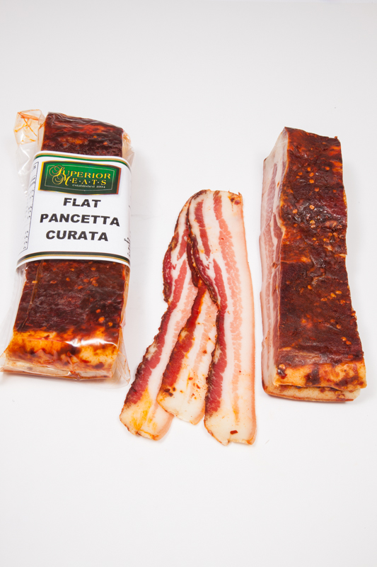 Italian Style Flat Pancetta Hot Superior Meats
