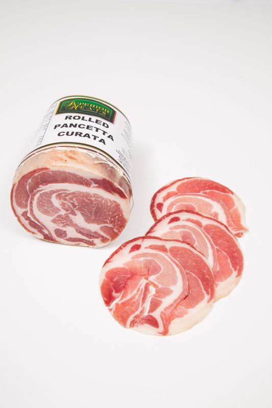 Italian Style Pancetta Curata (Rolled Pancetta) Superior Meats