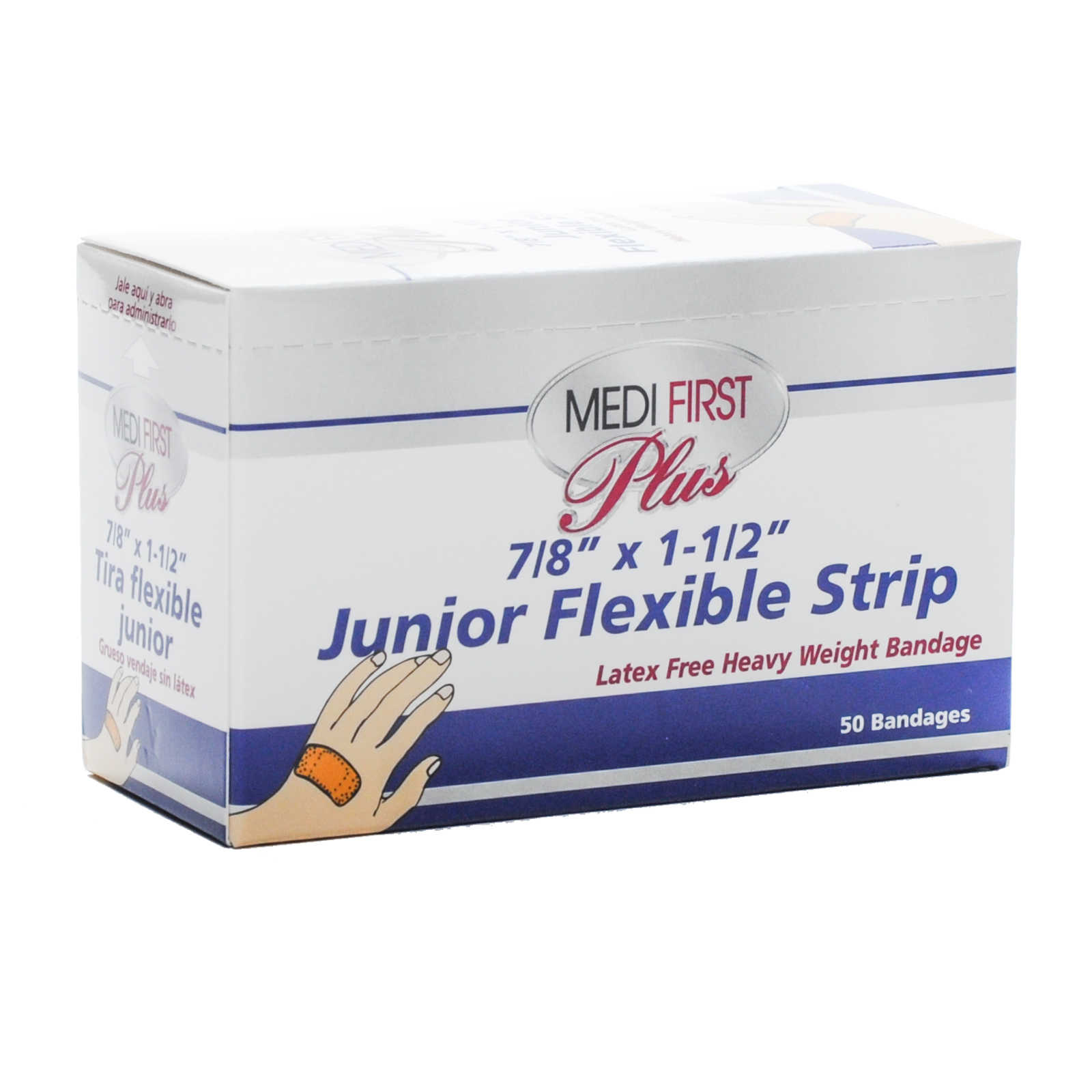 Medifirst Heavy Weight Junior Bandage Strips 7/8 x 3 50/box Superior Plus First Aid Supplies