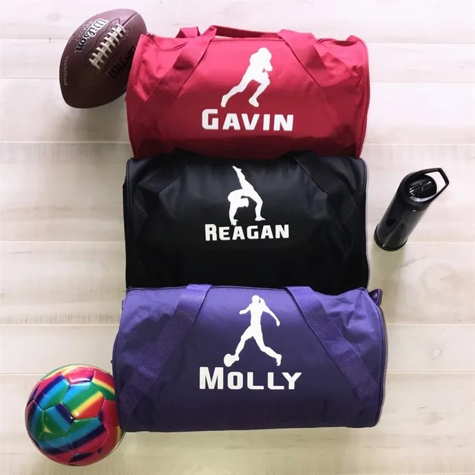 Personalized Sport Duffel Bag 8 Colors Superior Stickers