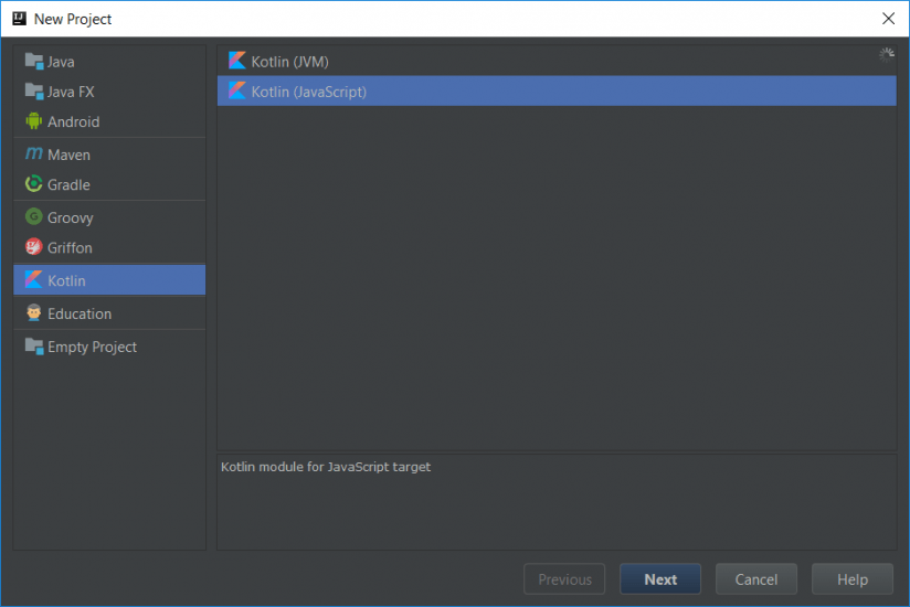Kotlin Javascript target use Kotlin in the browser