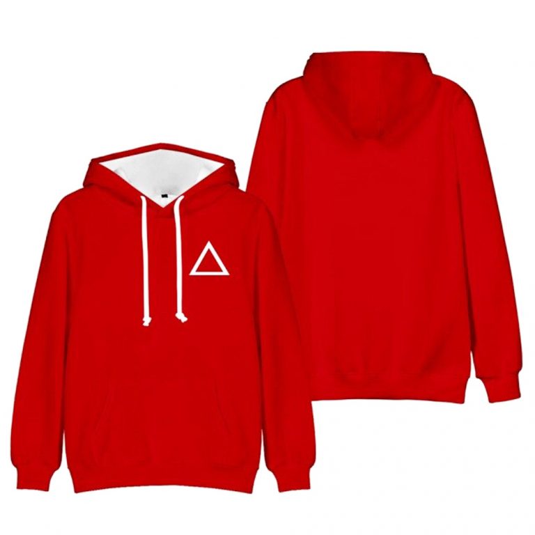 Men's Women Squid Game Triangle Guard Hoodie Outfit