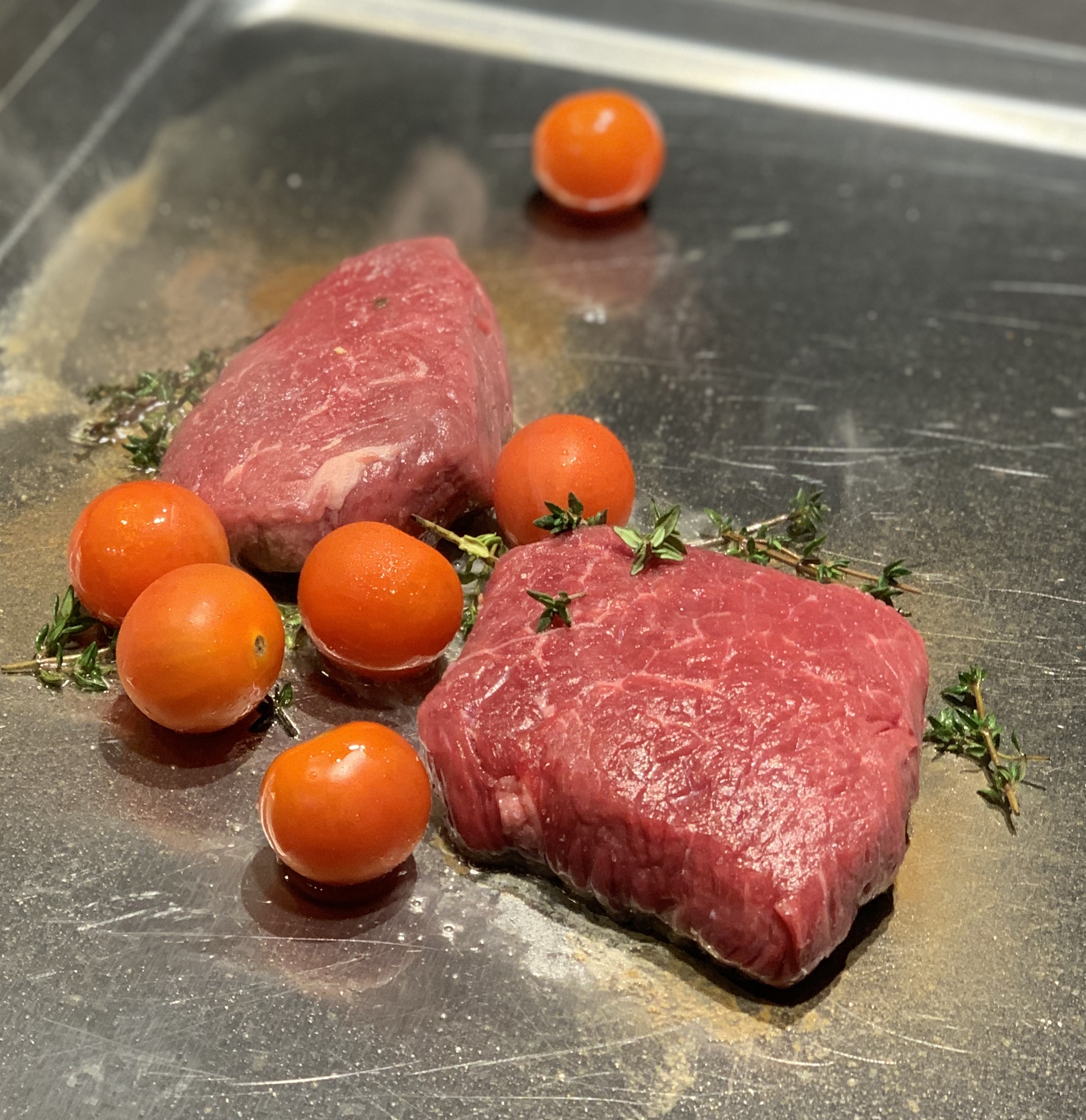 Rumpsteak auf dem Tepanyaki