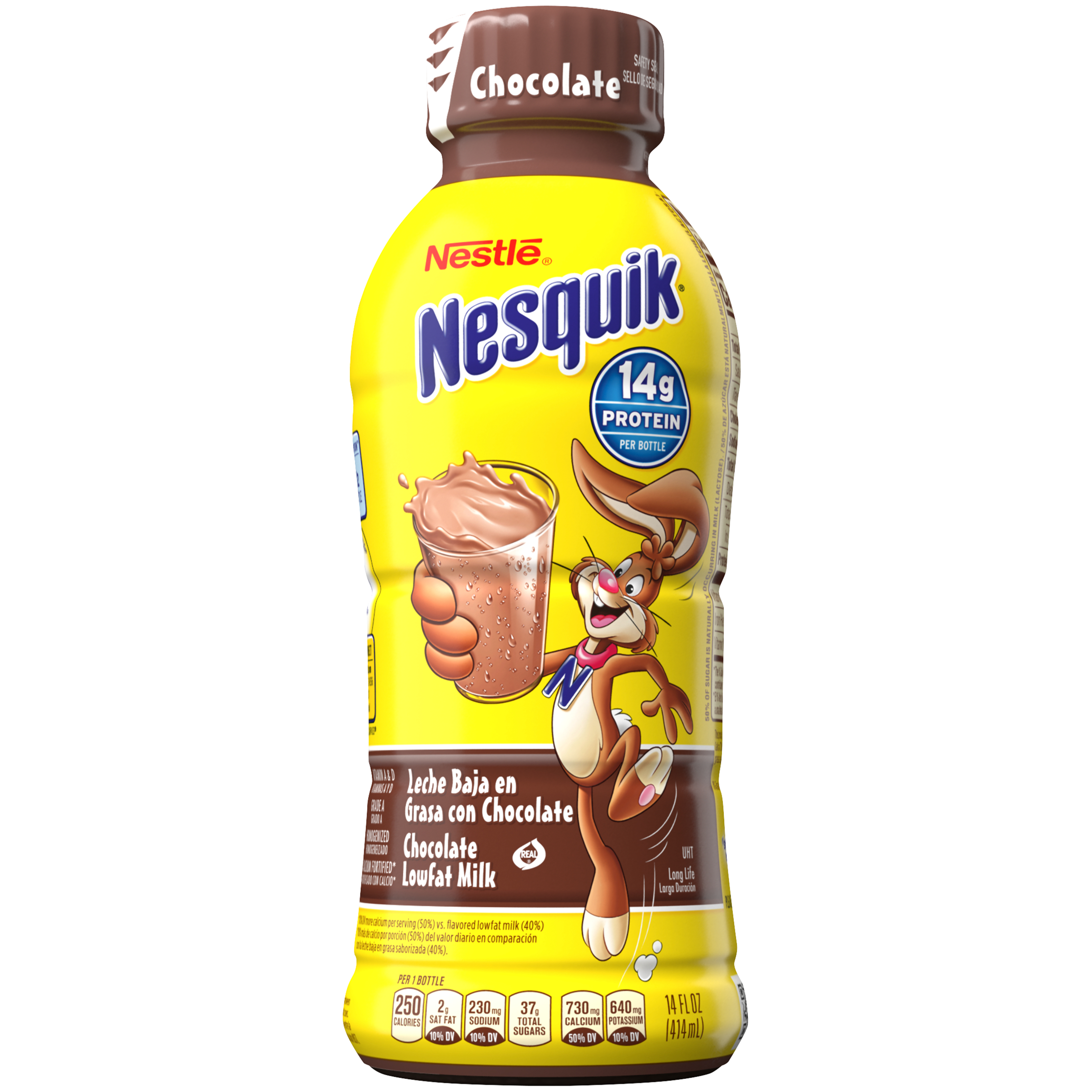 Nesquik Leche de Chocolate Bajo en Grasa UHT, 14 oz La Comprita
