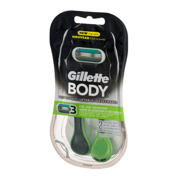 Gillette Body 3Blade Disposable Razors, 2 ct La Comprita