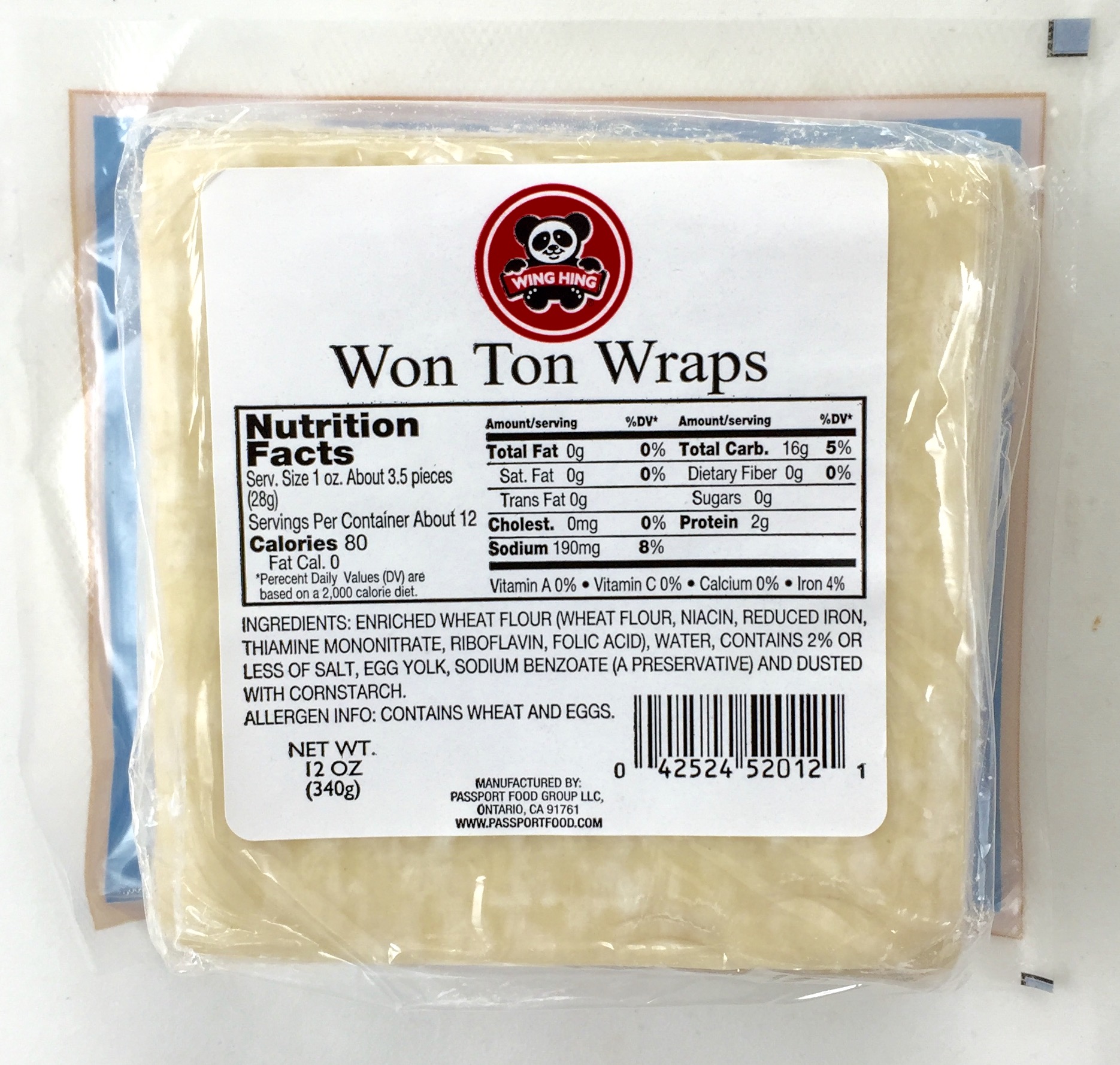 Wing Hing Won Ton Wraps, 12 oz La Comprita