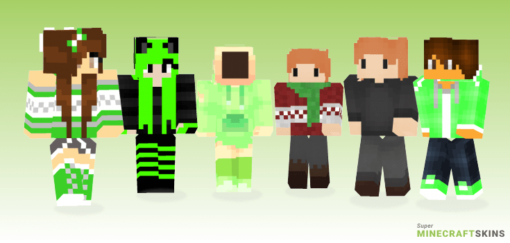 Lime Minecraft Skins. Download for free at SuperMinecraftSkins