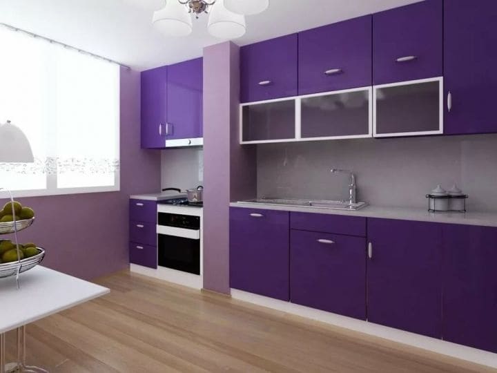 300 Purple Kitchen Design Ideas