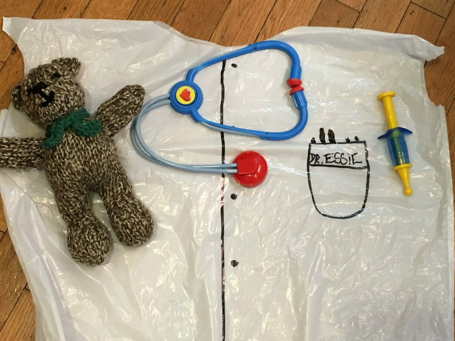 Halloween DIY 15Minute Scientist/Doctor/Vet Costume (Cost=Free