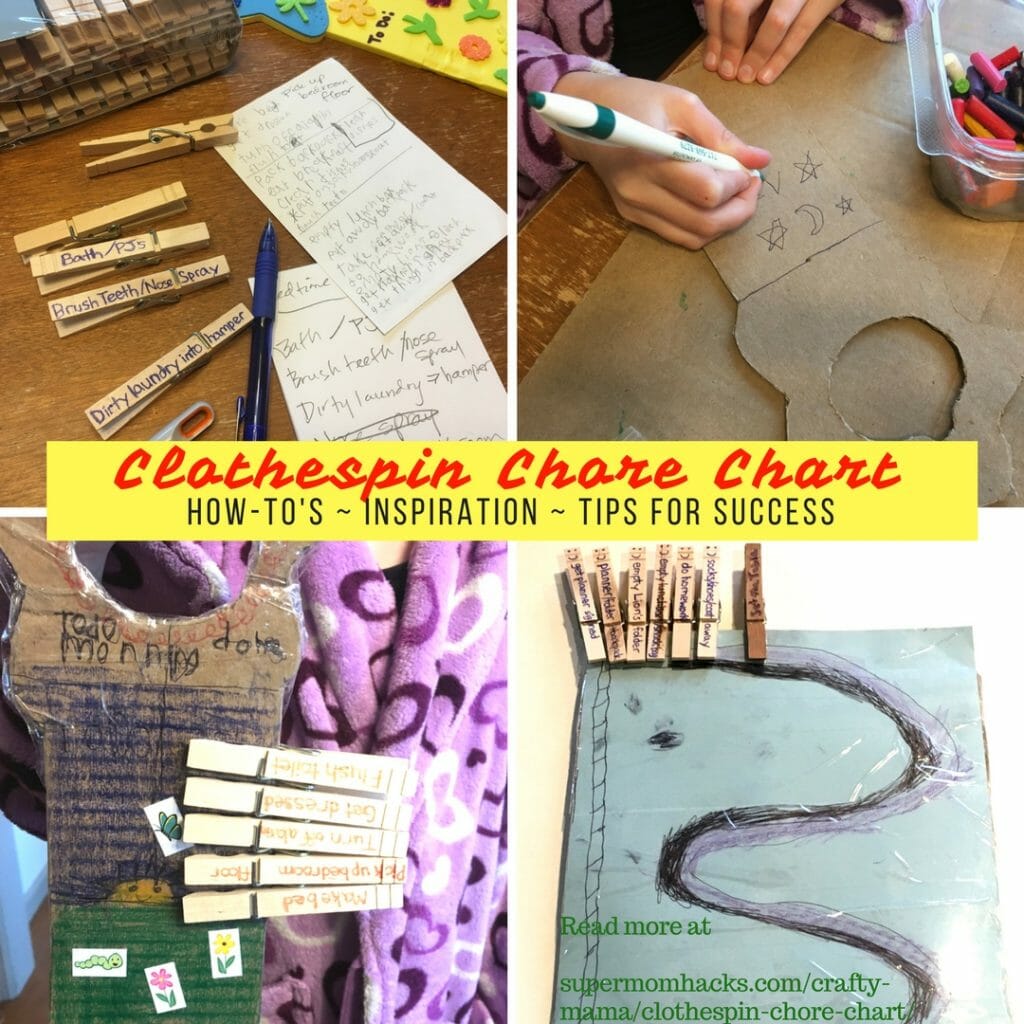 Clothespin Chore Chart HowTo's, Inspiration, and Tips for Success