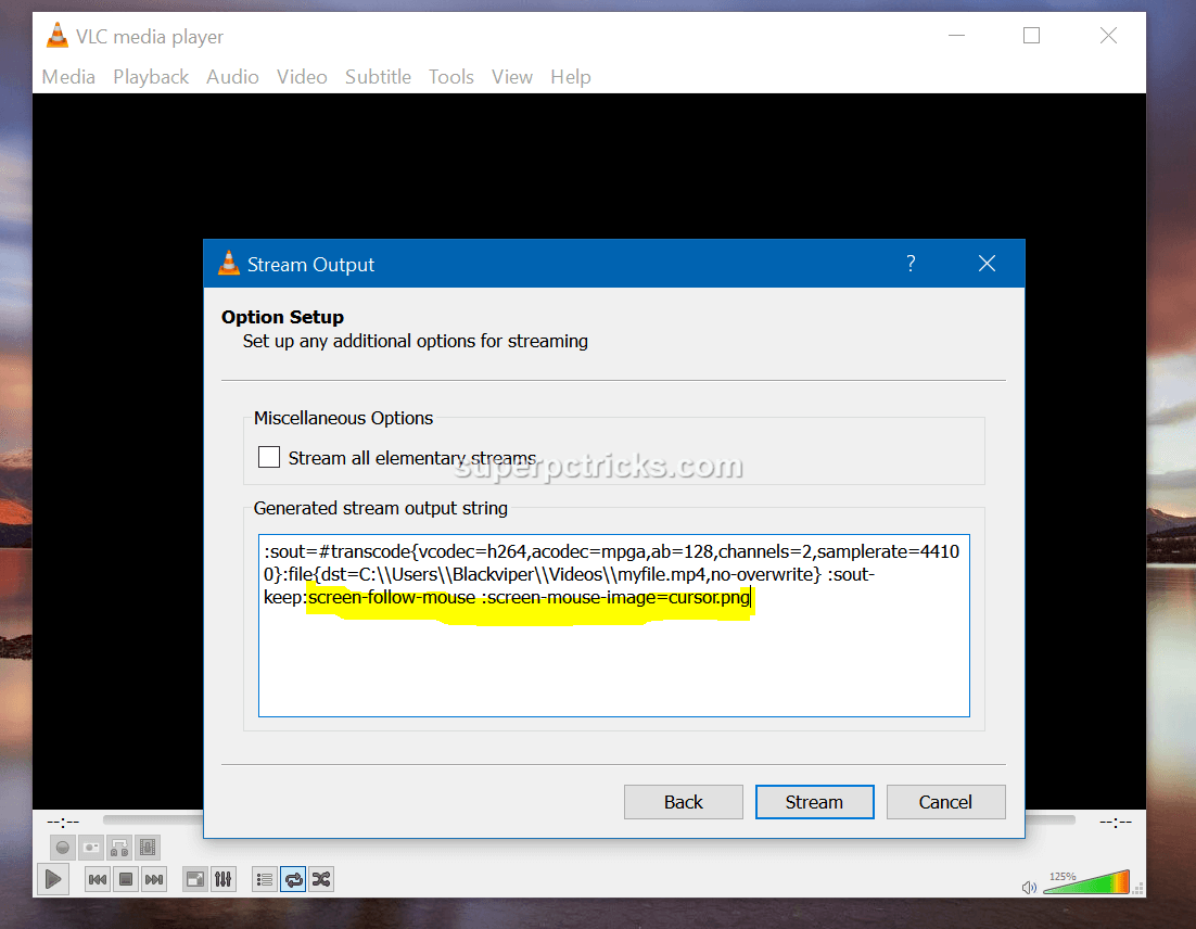 vlc screen capture with mouse pointer Tips,tricks and Trends