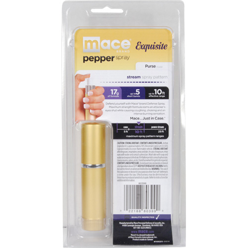 Mace Exquisite Gold Pepper Spray, Purse model Super Pepper Spray