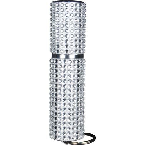Mace Exquisite Silver Rhinestone Pepper Spray, Purse model. Super