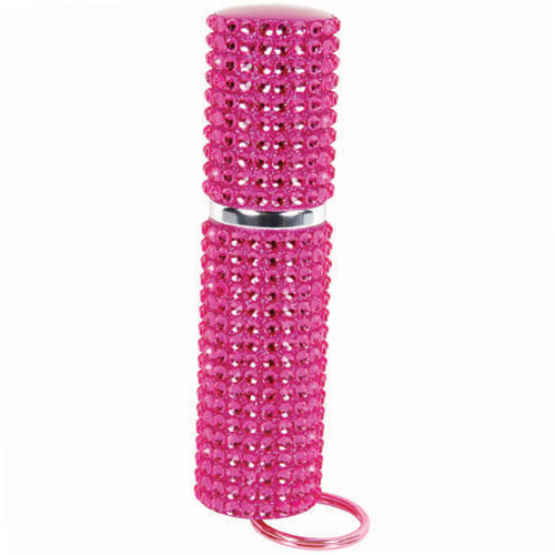 Mace Exquisite Hot Pink Rhinestone Pepper Spray, Purse model Super