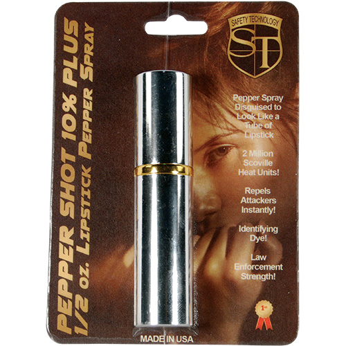 Pepper Shot Lipstick Pepper Spray Silver Super Pepper Spray