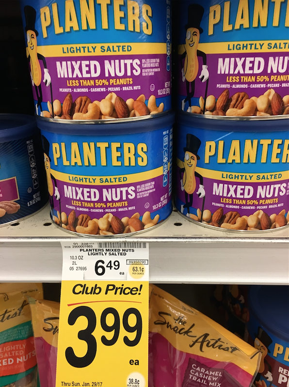 Planters Mixed Nuts Just 2.99 With Coupon, Save 54 Super Safeway