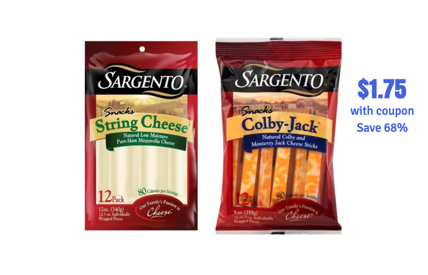 Sargento String Cheese Snacks Just 1.75 at Safeway With Coupons