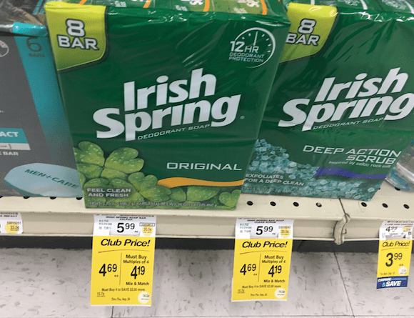 New Irish Spring Coupon - Save 50% on Body Wash and Bar Soap at Safeway