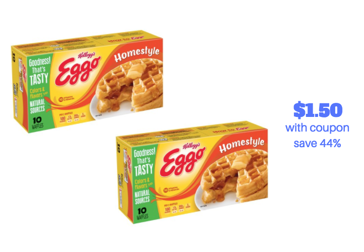 New Eggo Coupon Pay just 1.50 for Waffles or French Toast Sticks