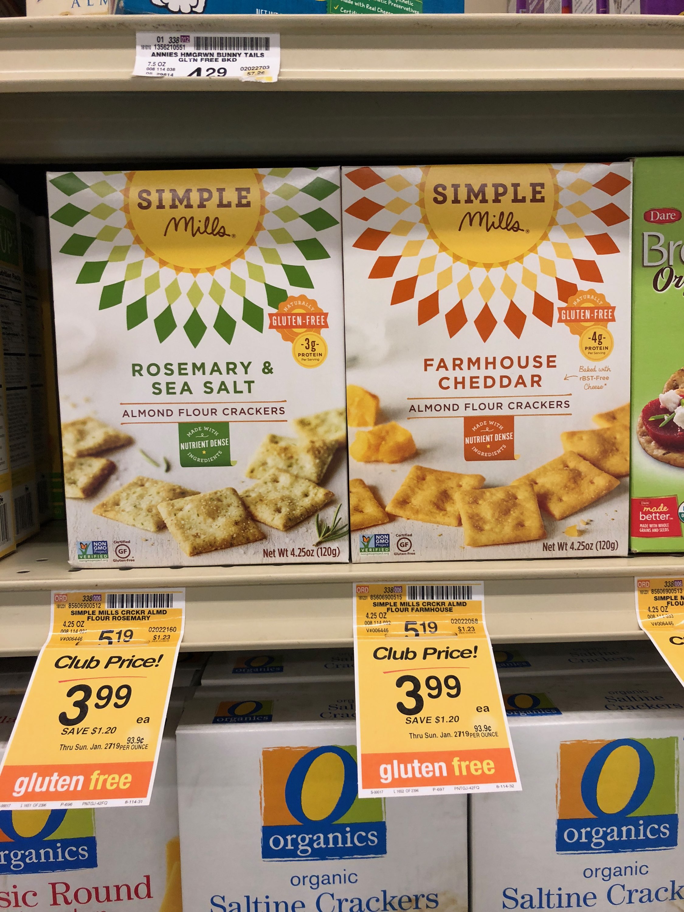 Simple Mills Almond Flour Crackers 2.49 at Safeway Super Safeway