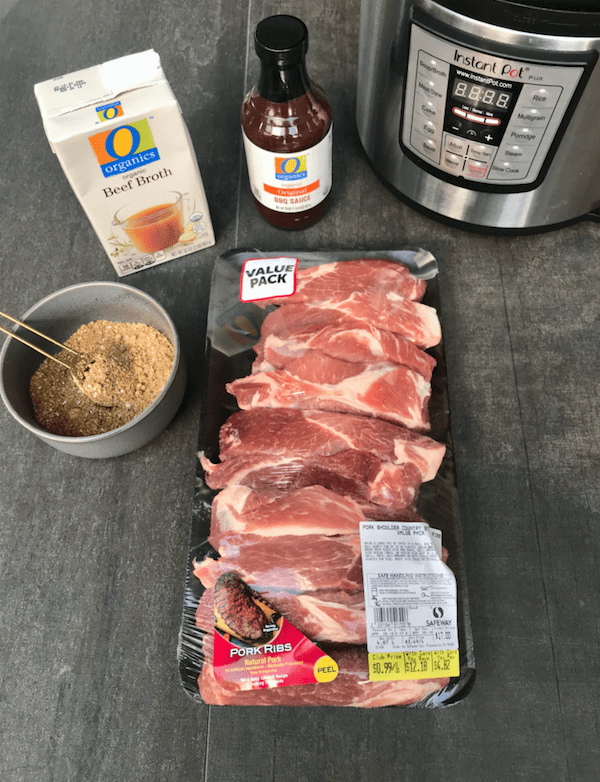 Instant Pot Country Style Rib Recipe from Super Safeway Quick Dinner Idea