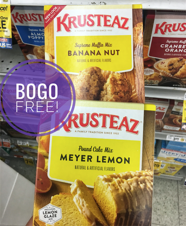 Buy One Get One Free Krusteaz Baking Mixes and Ghirardelli Brownie