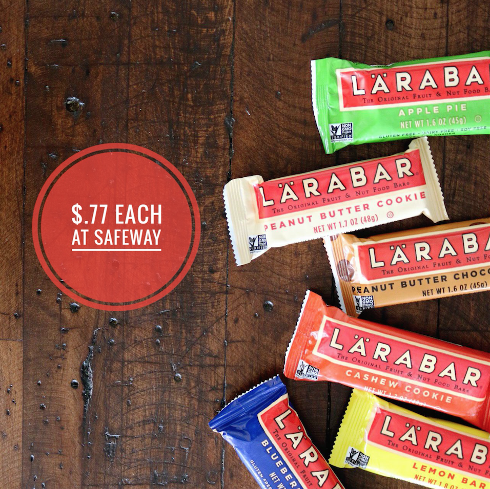 Stock up on LARABARS Just .77 each at Safeway Super Safeway