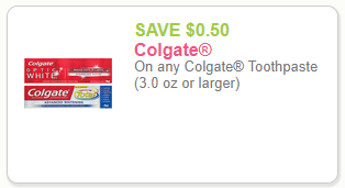 Colgate Toothpaste as Low as $0.50 With New Coupons at Safeway - Super