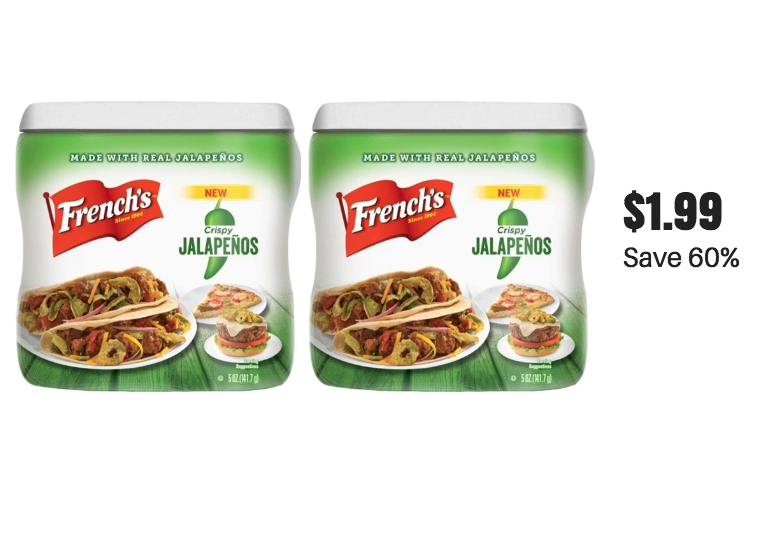 French's Crispy Jalapenos Just 1.99 With Coupon at Safeway (Reg. 4.99