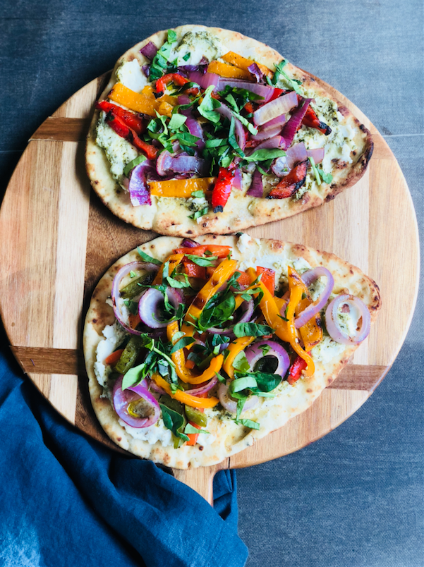 Veggie Pesto Grilled Flatbread Pizza Recipe Super Safeway