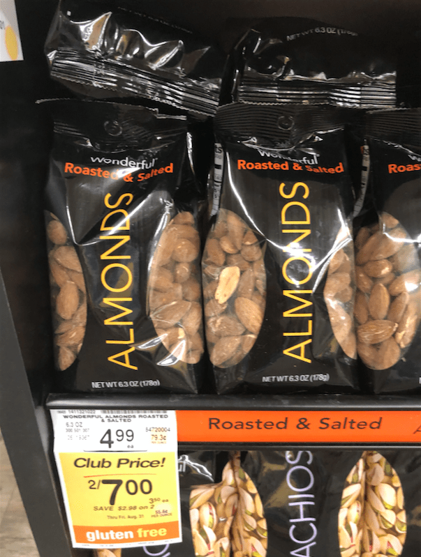 Wonderful Roasted & Salted Almonds Just 2.50 With New Sale and Coupon