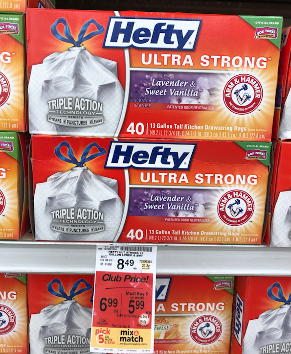 Hefty Trash Bags Just 4.99 and BIG Pack Slider Bags (40 ct.) Just 1.