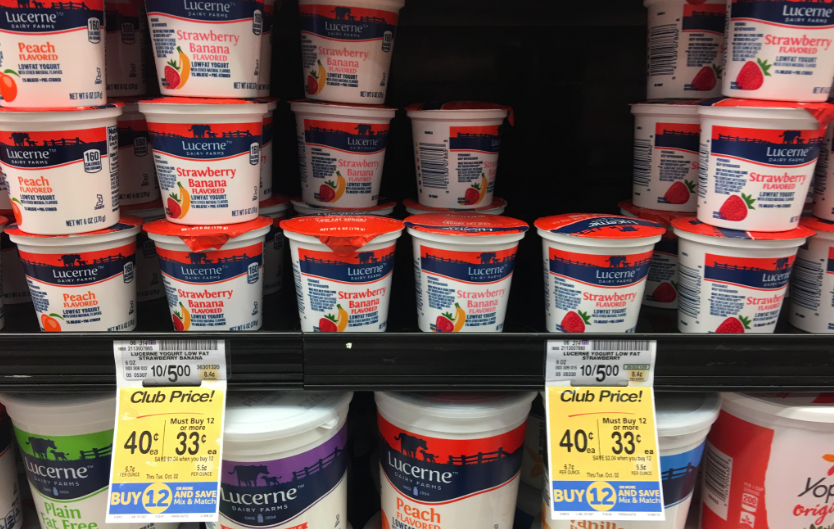 Lucerne Yogurt for as Low as 0.08 Super Safeway
